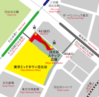 東京ミッドタウン日比谷地図
